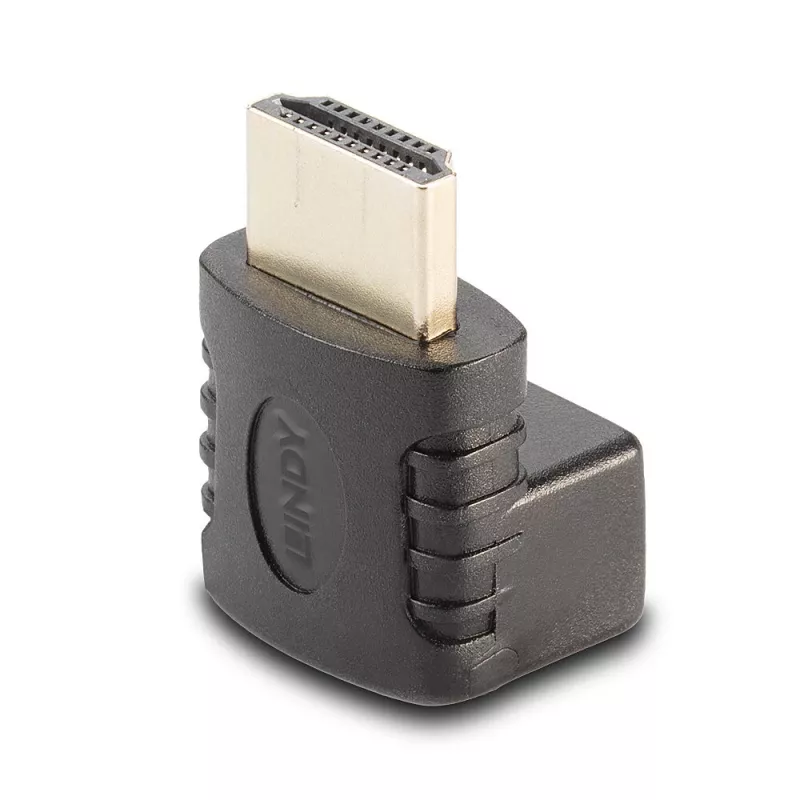 Lindy HDMI moteriškas į vyrišką 90 laipsnių stačiu kampu žemyn adapteris