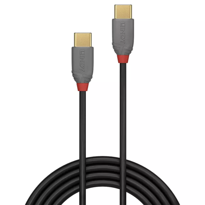 USB 2.0 laidas Type C į C Lindy 36871 1m Anthra Line