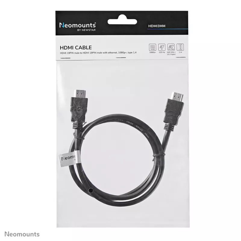 Neomounts HDMI3MM HDMI laidas - 1 m, juodas