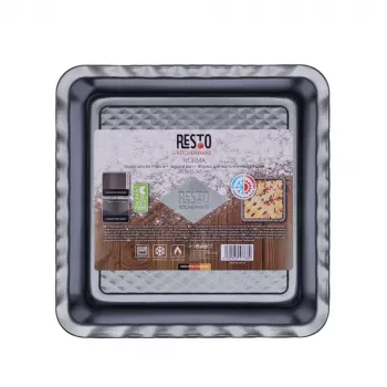 Lasagnos kepimo forma Resto Kitchenware 96115 Stačiakampė Anglinis plienas 255x255x50 mm