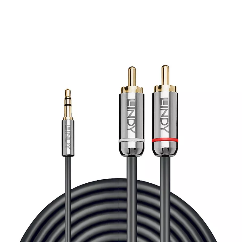 Lindy 3m 3.5mm iki RCA garso laidas, Cromo Line