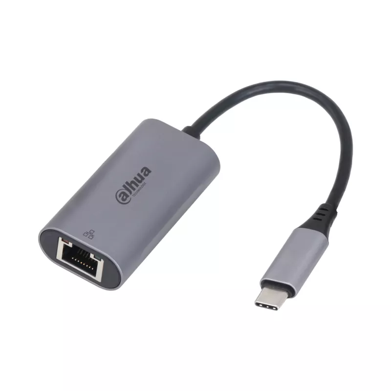 USB 3.0 Type-C į RJ45 adapteris DAHUA TC31 — 1000 Mbit/s, USB maitinamas, pilkas