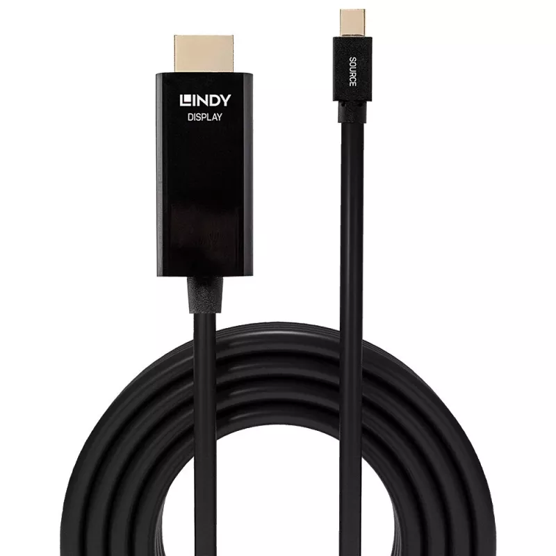 Lindy 1m Mini DisplayPort į HDMI 10.2G kabelis