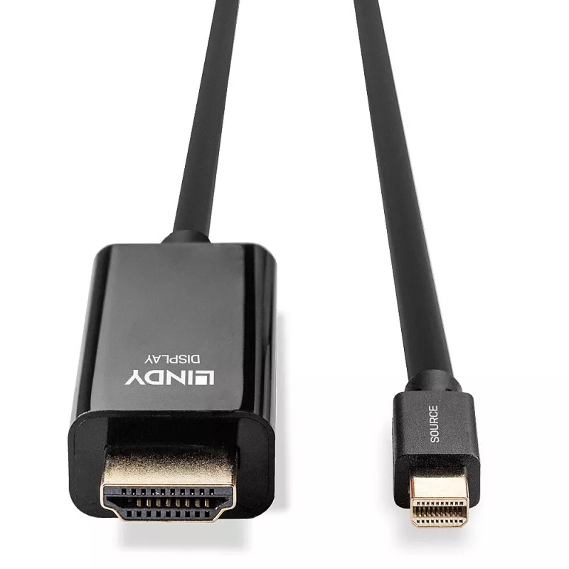 Lindy 1m Mini DisplayPort į HDMI 10.2G kabelis