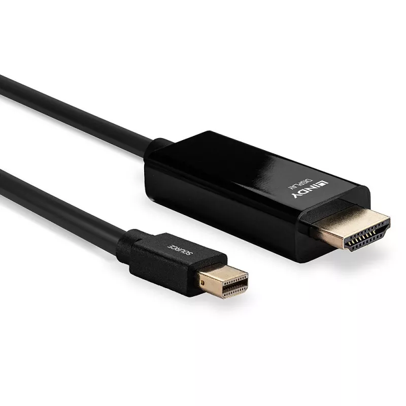 Lindy 2 m Mini DisplayPort į HDMI 10.2G laidas