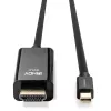 Lindy 2 m Mini DisplayPort į HDMI 10.2G laidas