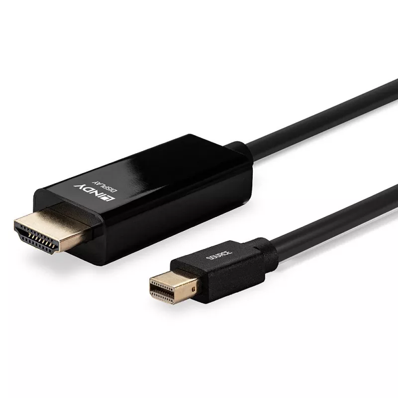 Lindy 2 m Mini DisplayPort į HDMI 10.2G laidas