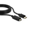 Lindy 3m DisplayPort į HDMI 10.2G laidas