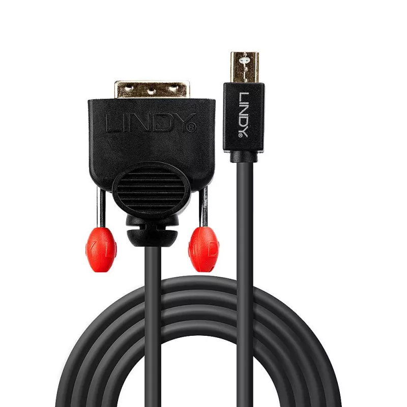 Lindy 3m Mini DisplayPort į DVI laidas, juodas