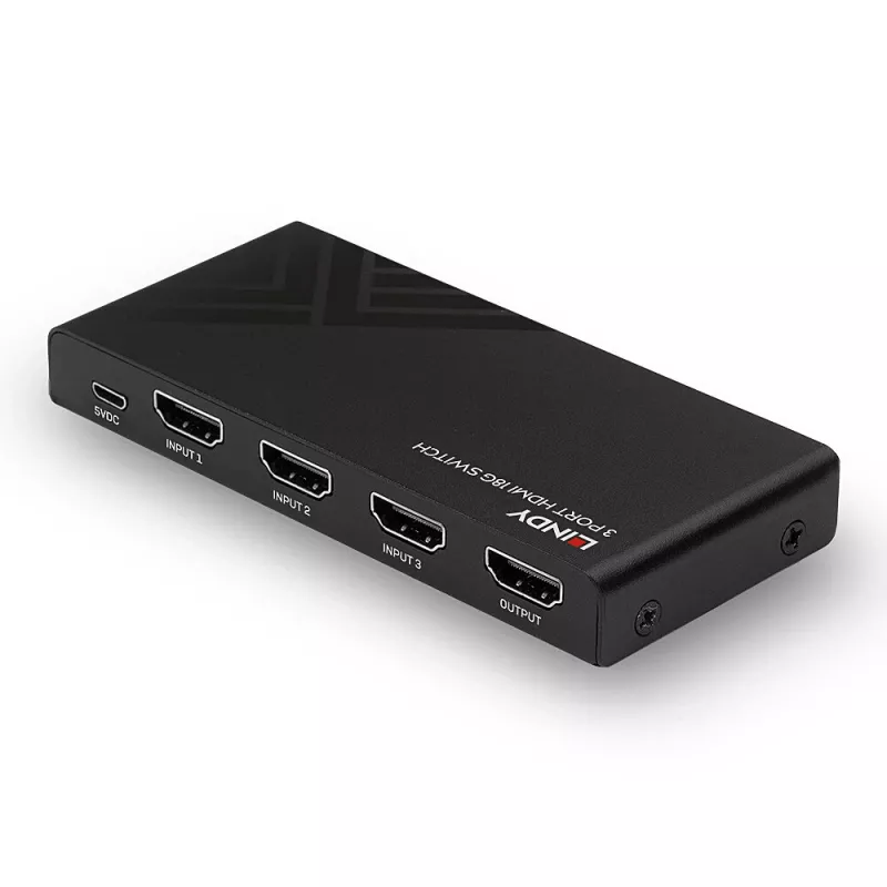 Lindy 3 prievadų HDMI 18G jungiklis