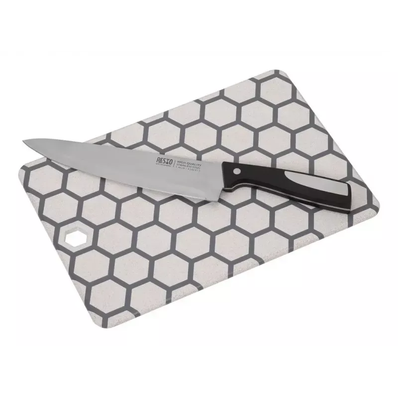 Pjaustymo lenta Resto Kitchenware 95403 stačiakampė plastikinė pilka balta
