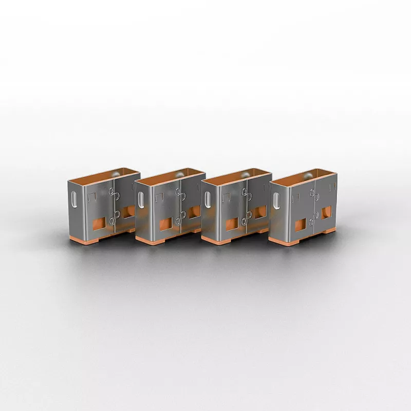 Lindy USB prievadų blokavimo įtaisai (be rakto) – 10 vnt. komplektas, oranžinė spalva