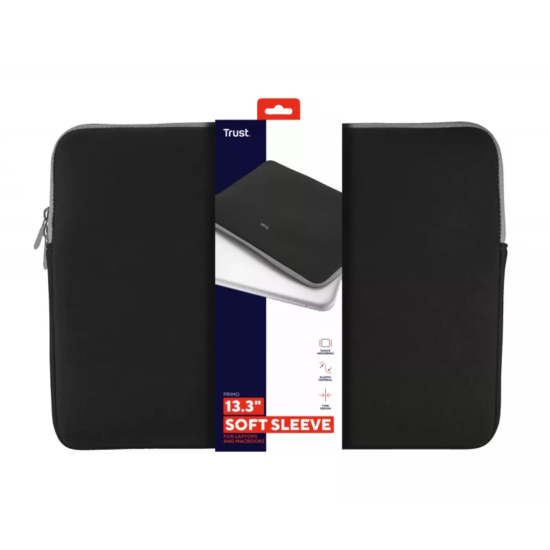 Trust 21251 nešiojamojo kompiuterio dėklas 33,8 cm (13,3 col.) Įmovinis dėklas Juoda