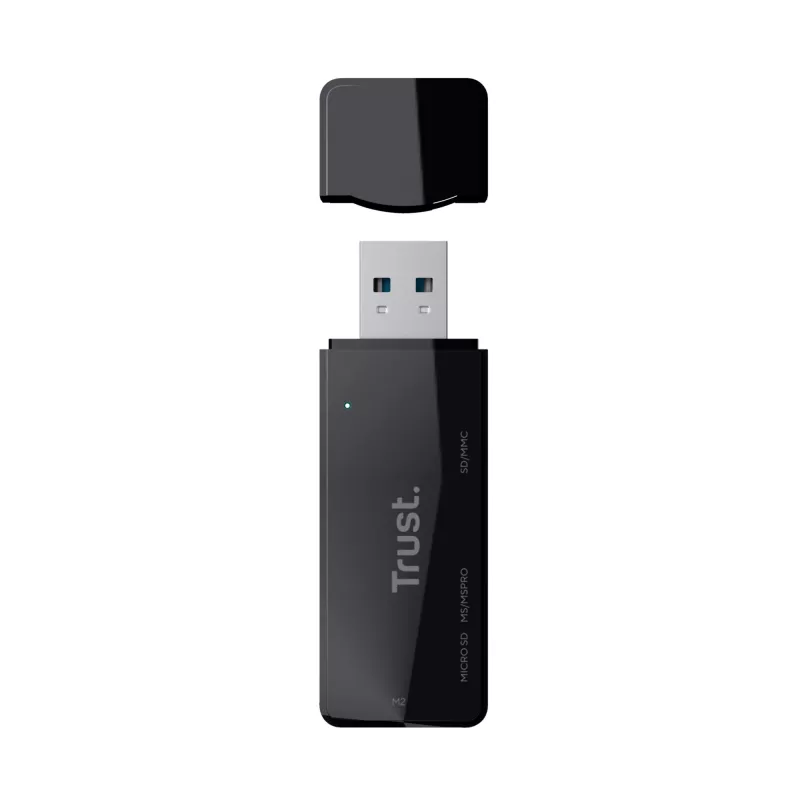 Trust NANGA kortelių skaitytuvas USB 3.2 Gen 1 Type-A juodas