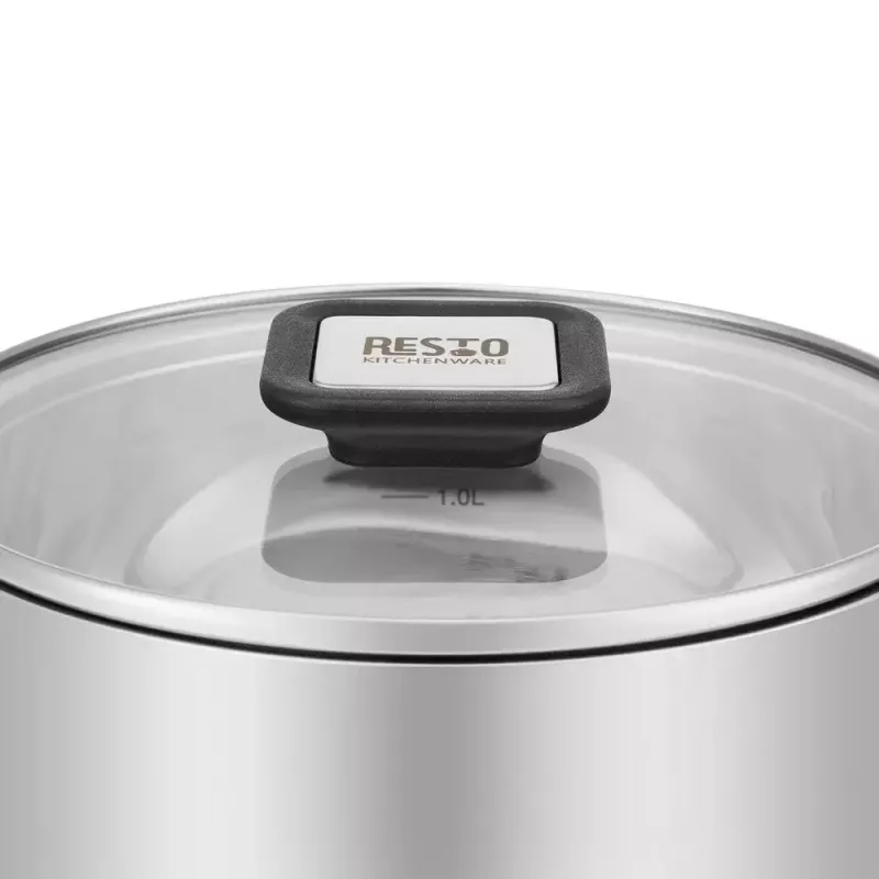 Puodas Kitchenware Resto Anser 1,6 L juodas nerūdijantis plienas