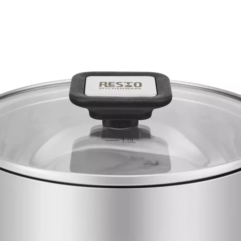 Puodas Kitchenware Resto Anser 1,6 L juodas nerūdijantis plienas