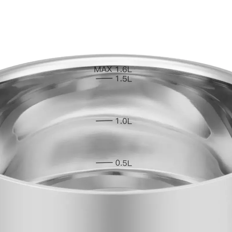 Puodas Kitchenware Resto Anser 1,6 L juodas nerūdijantis plienas