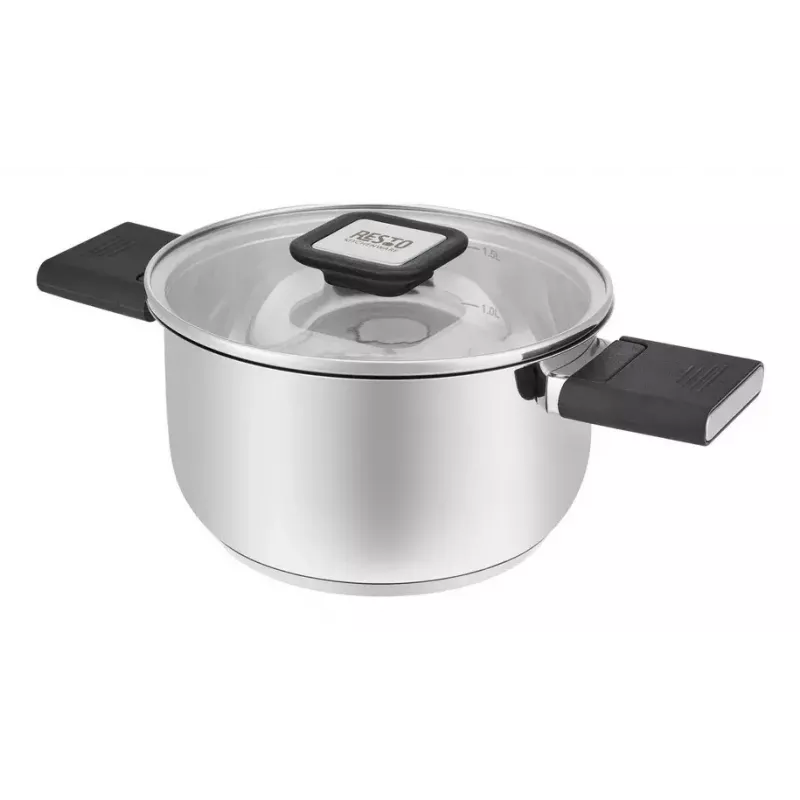 Puodas Kitchenware Resto Anser 1,6 L juodas nerūdijantis plienas