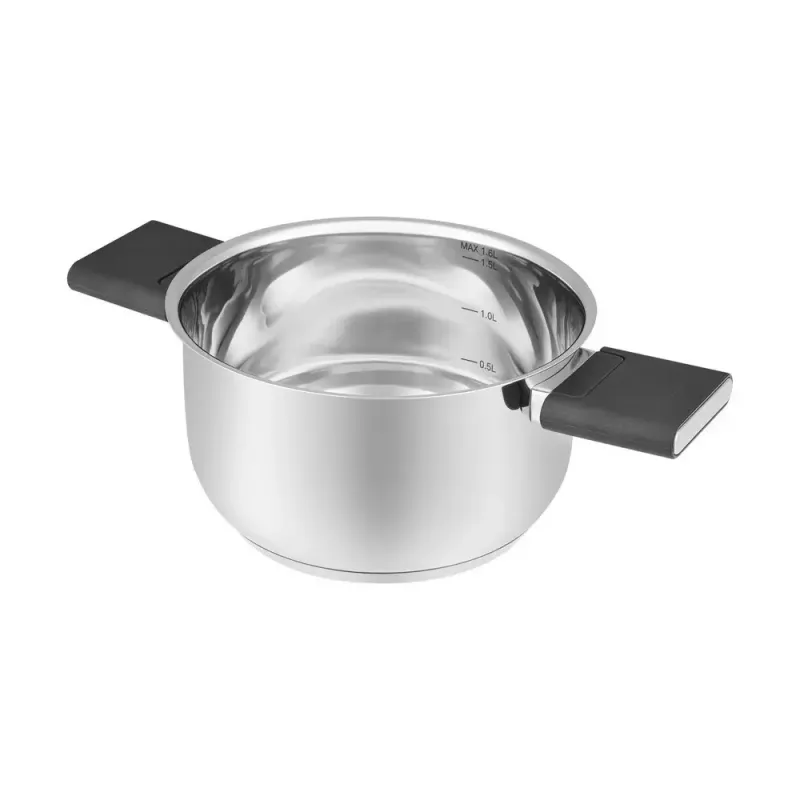 Puodas Kitchenware Resto Anser 1,6 L juodas nerūdijantis plienas