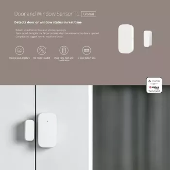 Belaidis durų ir langų jutiklis Aqara DW-S03D, Zigbee
