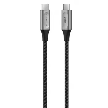 USB-C į USB-C laidas EcoFlow EFA-240W-C-C-CABLE-EU, 240W, nailono pynė
