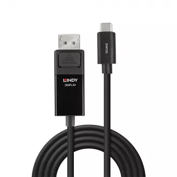 Lindy 2 m USB Type C į DisplayPort 4K60 adapterio laidas su HDR