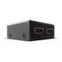 Lindy 2 prievadų HDMI 18G dvikryptis jungiklis, HDMI, metalinis, juodas, 60 Hz, 18 Gbit/s, 3840 x 2160 pikseliai