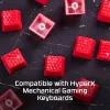 HiperX guminiai klavišų dangteliai žaidimams, rožiniai, US tarptautinis išdėstymas, skirti HyperX ir Cherry MX stiliaus jungikliams