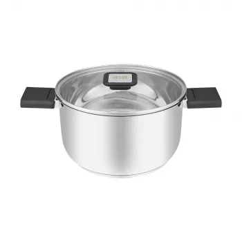Resto Kitchenware Anser 3,2 L apvalus juodas nerūdijančio plieno puodas