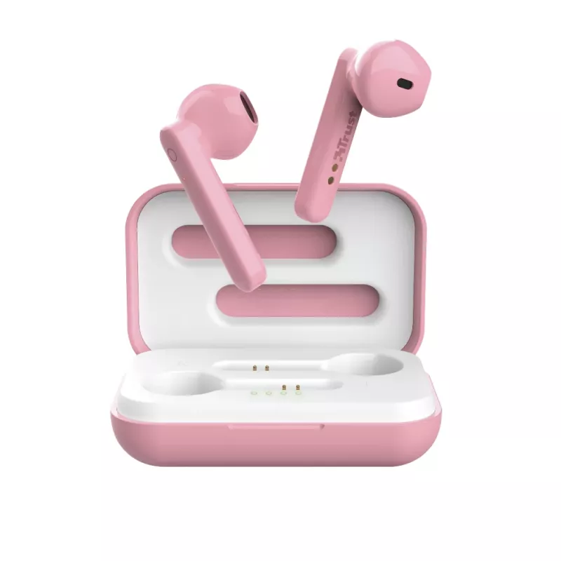 Trust Primo True Wireless Stereo ausinės, rožinės spalvos