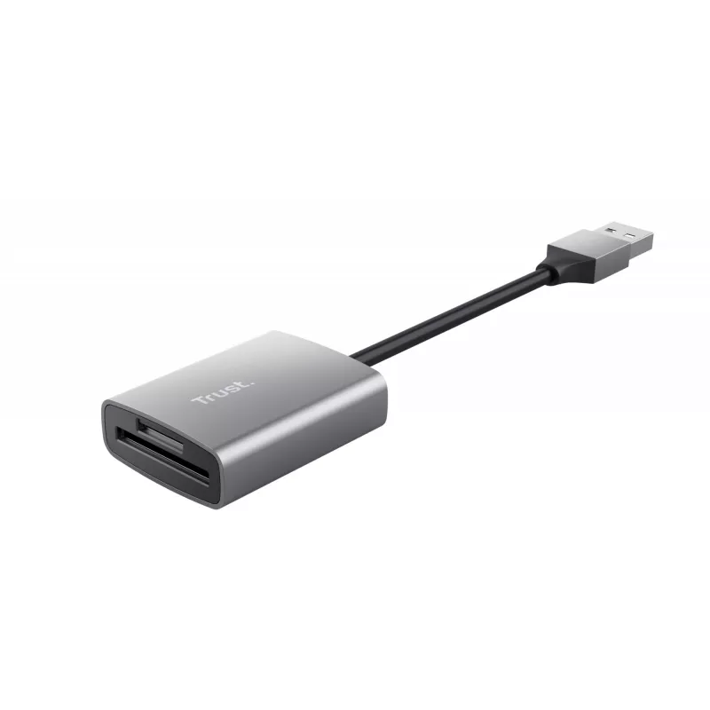 Trust Dalyx 24135 kortelių skaitytuvas, USB 3.2 Gen 1, microSD/SD/SDHC/SDXC, sidabro spalvos