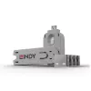 Lindy USB prievadų blokatorius 4 vnt. spalva balta