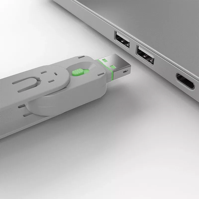 Lindy USB prievado blokatorius, 4 vnt. rinkinys, žalios spalvos kodas