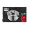 Resto Kitchenware Anser 4.4 L apvalus juodas nerūdijančio plieno puodas