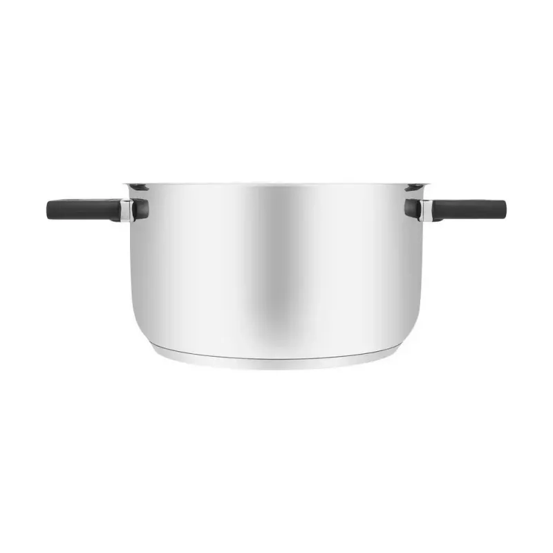 Resto Kitchenware Anser 4.4 L apvalus juodas nerūdijančio plieno puodas