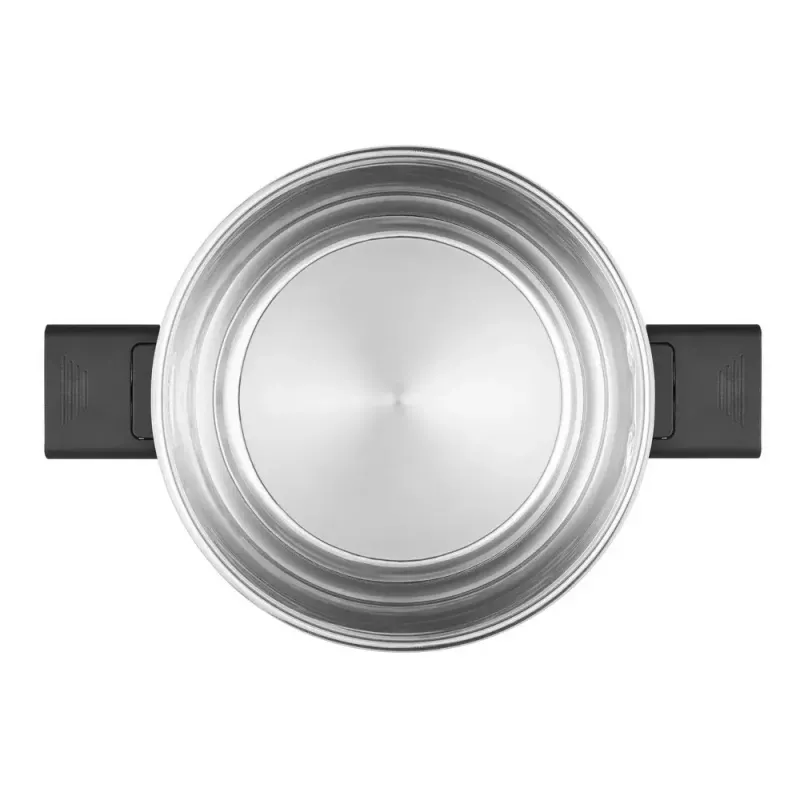 Resto Kitchenware Anser 4.4 L apvalus juodas nerūdijančio plieno puodas