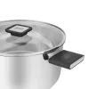 Resto Kitchenware Anser 4.4 L apvalus juodas nerūdijančio plieno puodas