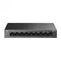 TP-Link LiteWave LS109P tinklo jungiklis, nevaldomas Fast Ethernet (10/100), PoE, juodas