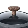 Resto Kitchenware Ran 2,4 L apvalus juodas medinis puodas