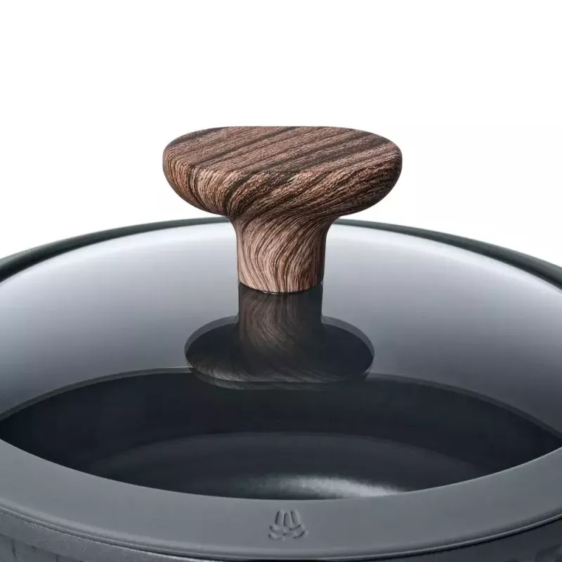 Resto Kitchenware Ran 2,4 L apvalus juodas medinis puodas