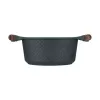Resto Kitchenware Ran 2,4 L apvalus juodas medinis puodas