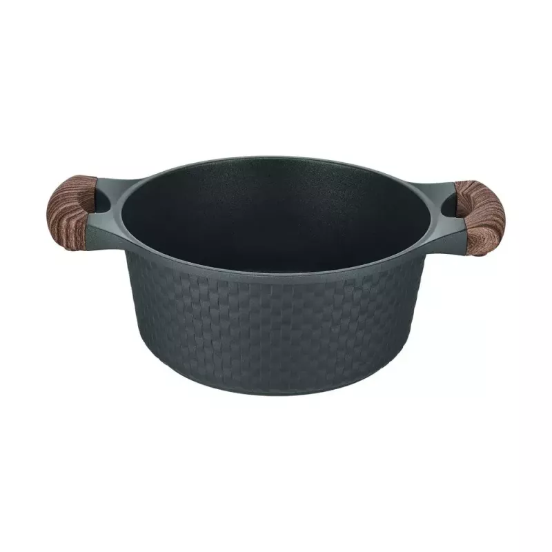 Resto Kitchenware Ran 2,4 L apvalus juodas medinis puodas