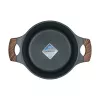 Resto Kitchenware Ran 2,4 L apvalus juodas medinis puodas