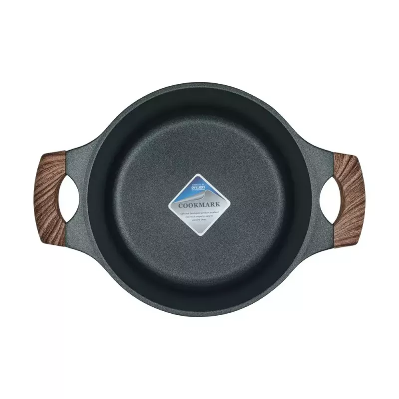 Resto Kitchenware Ran 2,4 L apvalus juodas medinis puodas