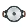 Resto Kitchenware Ran 2,4 L apvalus juodas medinis puodas