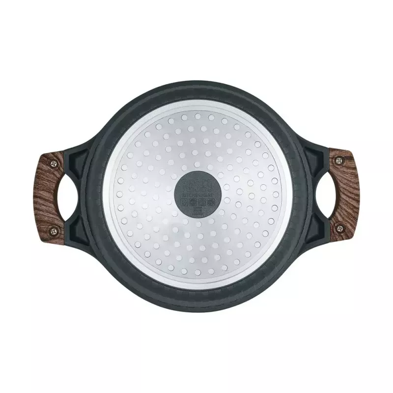 Resto Kitchenware Ran 2,4 L apvalus juodas medinis puodas