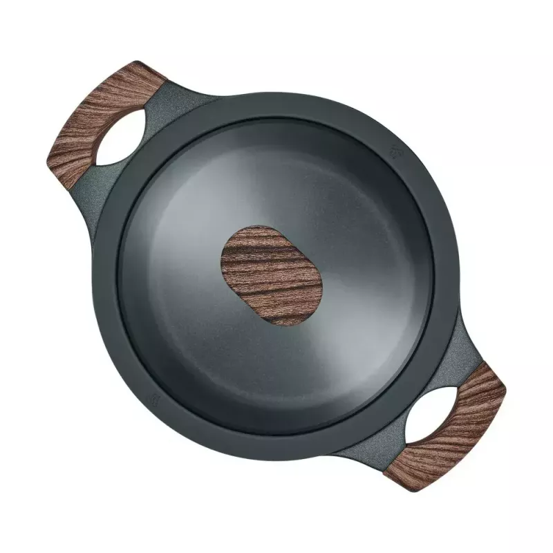 Resto Kitchenware Ran 2,4 L apvalus juodas medinis puodas