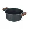Resto Kitchenware Ran 2,4 L apvalus juodas medinis puodas