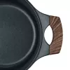 Resto Kitchenware Ran 2,4 L apvalus juodas medinis puodas