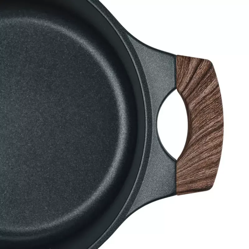 Resto Kitchenware Ran 2,4 L apvalus juodas medinis puodas